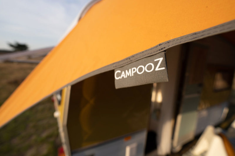campooz caravanity trekking luifel label
